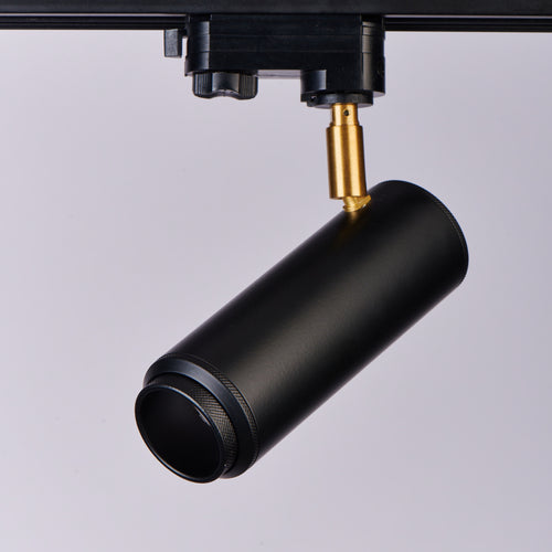 12Watt COB Slim Cylindrical Track Spot (Brass Ring)