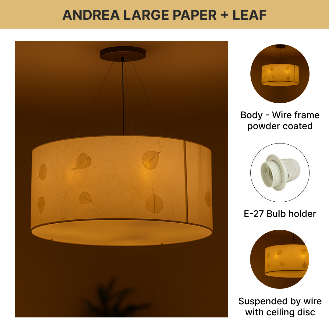 Andrea Large Paper + Leaf