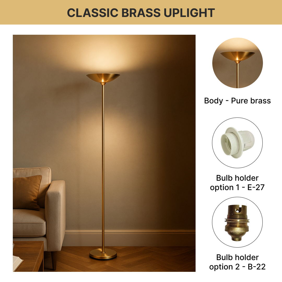 Classic Brass Uplight