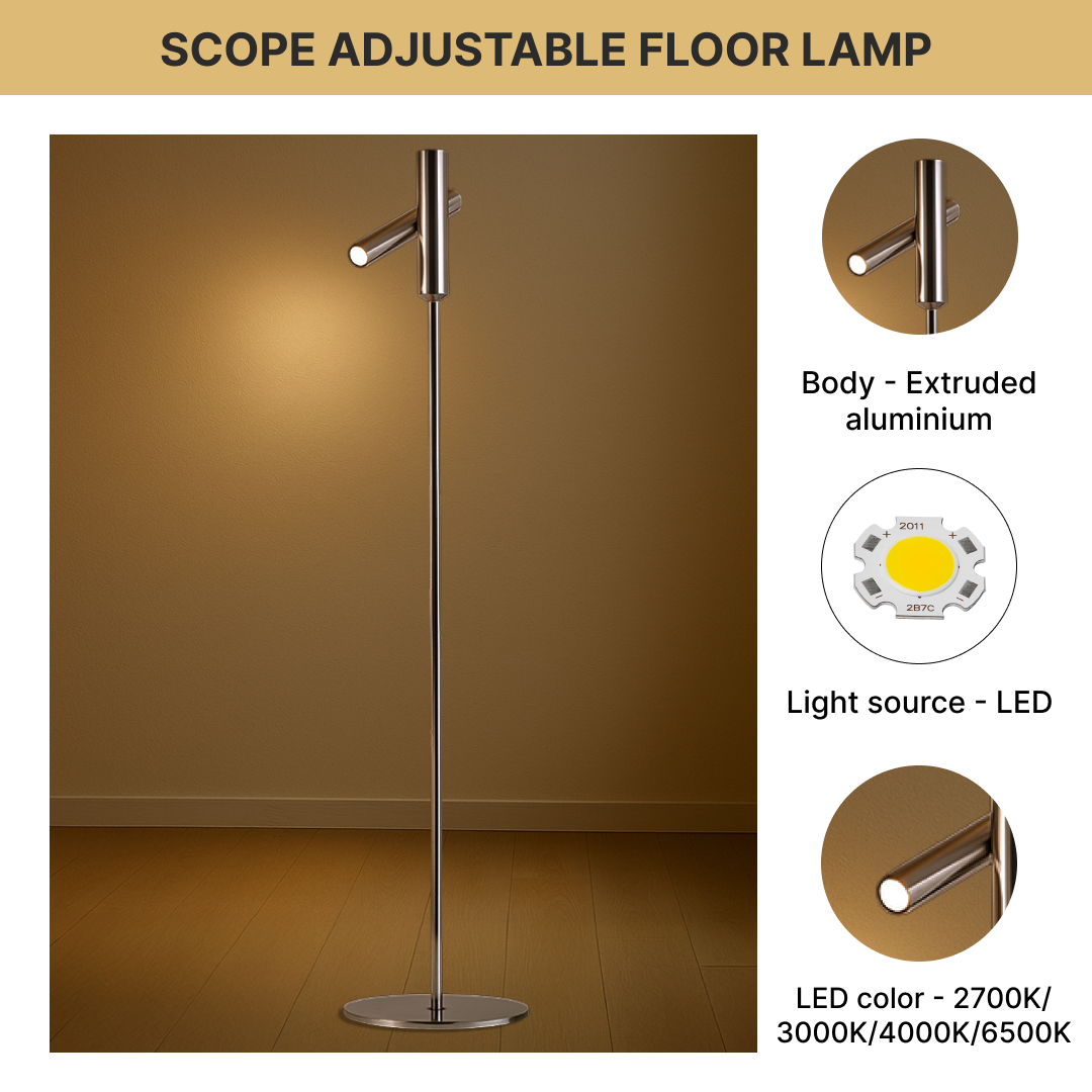 Scope Adjustable Floor Lamp