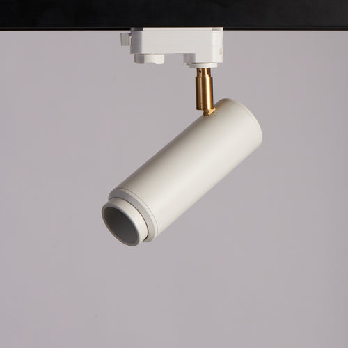 12Watt COB Slim Cylindrical Track Spot (Brass Ring)